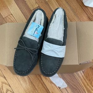 Men’s Moccasin MyPillow Slippers Brand new in Box